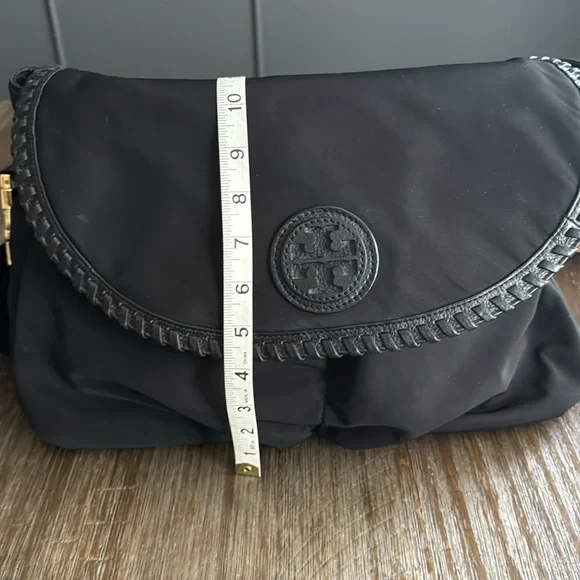 Tory Burch Marion black nylon crossbody messenger diaper bag - Picture 7 of 16